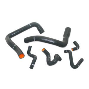 Mishimoto black silicone radiator hose kit for 1986-1993 Ford Mustang GT/Cobra, MMHOSE-MUS-86BK