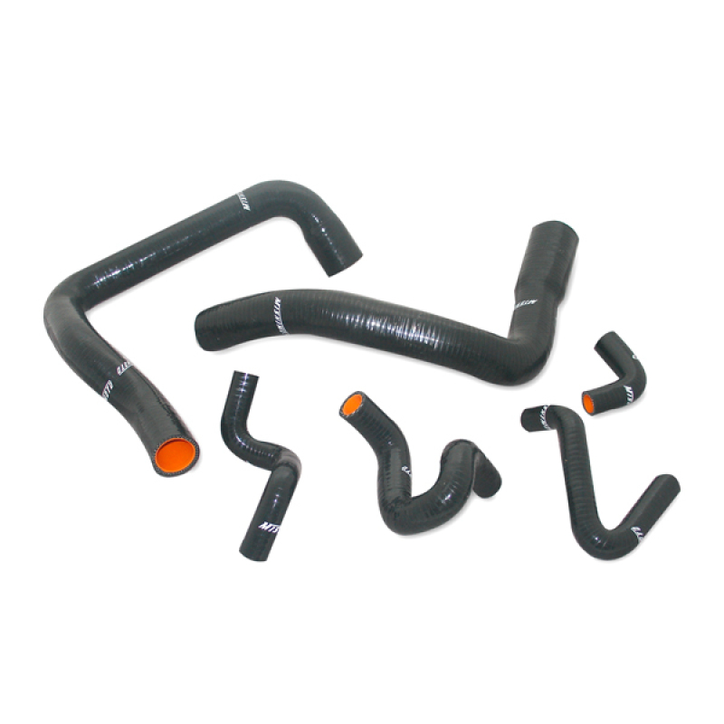 Mishimoto black silicone radiator hose kit for 1986-1993 Ford Mustang GT/Cobra, MMHOSE-MUS-86BK