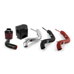 Mishimoto wrinkle black aluminum cold air intake pipe for 2014-2015 Ford Fiesta ST