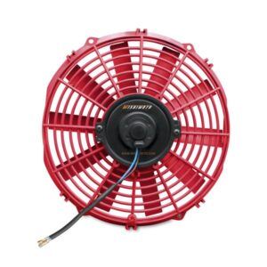 Mishimoto MMFAN-12RD 12-inch universal electric cooling fan with red straight blades