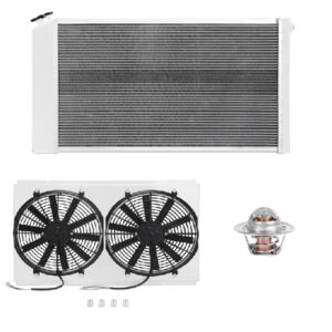 Mishimoto MMCPKG-CHE-68 aluminum radiator with 3-row core and billet fill neck