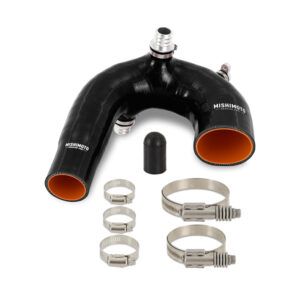 Mishimoto Silicone Intake J-Tube MMHOSE-RZR-16AIBK for 2016-2024 Polaris RZR XP Turbo in black silicone