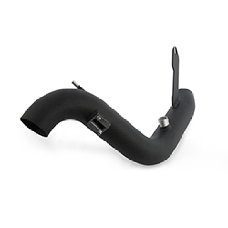 Wrinkle black finish on Mishimoto Fiesta ST aluminum intake piping close-up