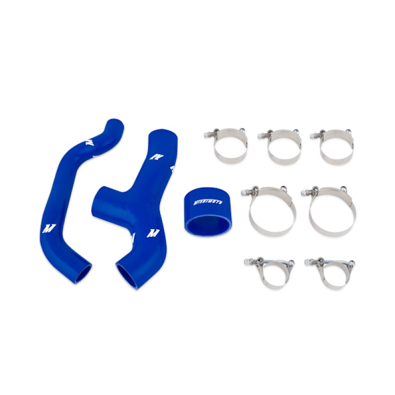 Mishimoto blue silicone intercooler hose kit MMHOSE-SUB-INT6BL for Subaru WRX and Forester XT