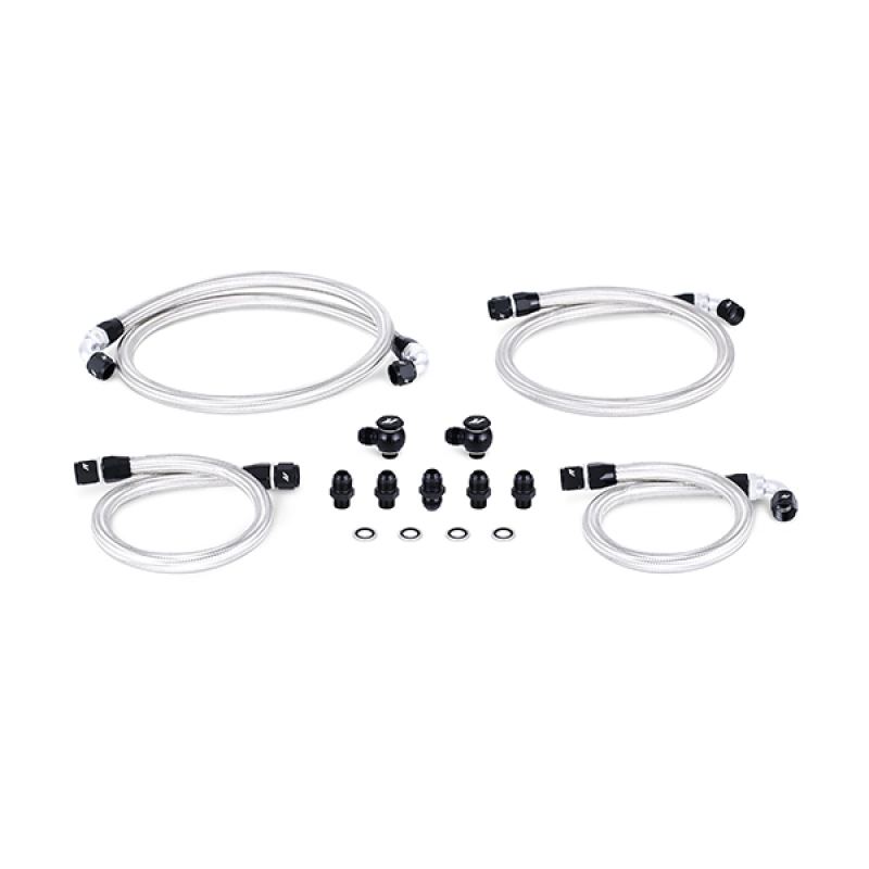 Mazda RX-8 oil cooler line installation with Mishimoto kit