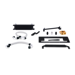 Mishimoto black anodized oil cooler kit for 1999-2005 Mazda Miata NB, part MMOC-MIA-99TBK