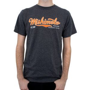 Mishimoto Men's Athletic Script T-Shirt in Gray, part number MMAPL-SCRIPT-GYS