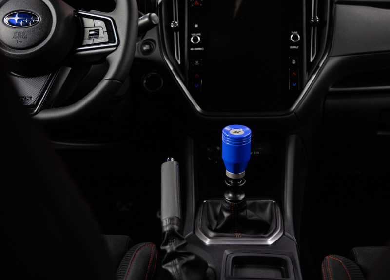 Mishimoto Weighted Shift Knob for Subaru WRX 2022+ - World Rally Blue - Image 6
