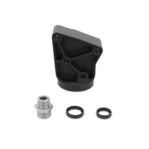 Mishimoto MMOFH-GEN6-10 black CNC-machined aluminum oil filter housing for Hyundai Genesis Coupe