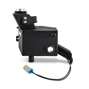 Mishimoto black aluminum degas tank for Ram 6.7L Cummins 2013-2018