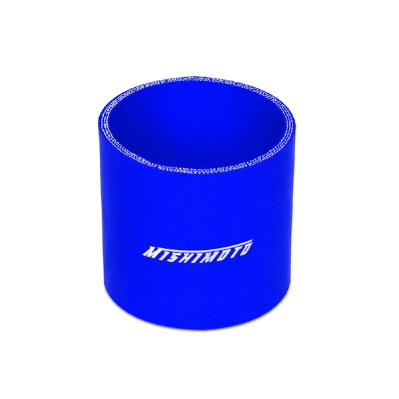 Mishimoto MMCP-30SBL 3-inch blue silicone straight coupler for air intake and piping systems