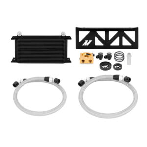 Mishimoto MMOC-BRZ-13TBK black direct-fit oil cooler kit for Subaru BRZ and Scion FR-S