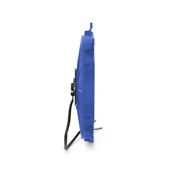 Mishimoto MMFAN-12BL fan with ABS plastic shroud and mounting tabs
