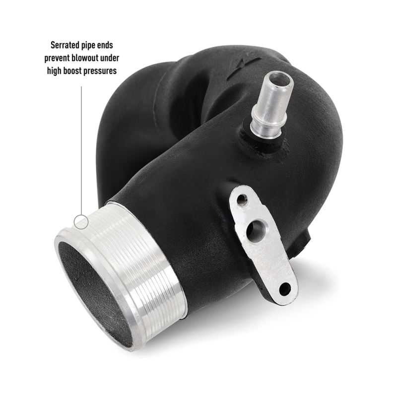 Mishimoto Bronco intercooler kit hardware including mounting brackets, ducts, and worm gear clamps