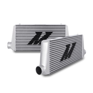 Mishimoto R-Line MMINT-UR bar-and-plate intercooler with silver aluminum core