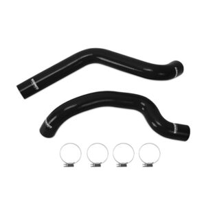 Mishimoto MMHOSE-WR6-07BK black silicone radiator hose kit for 2007-2011 Jeep Wrangler 6 Cylinder