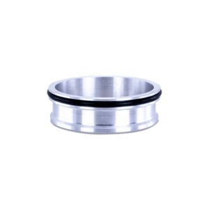 Mishimoto Quick Release Clamp Weld Ferrule MMCLAMP-QDF-30 in silver anodized 6061 aluminum