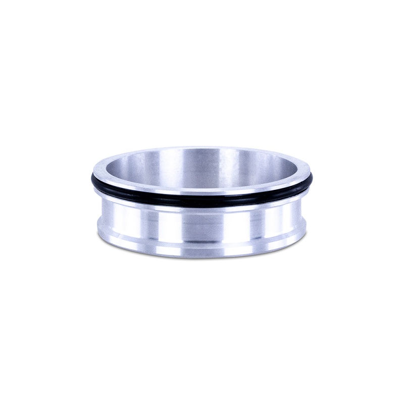 Mishimoto Quick Release Clamp Weld Ferrule MMCLAMP-QDF-30 in silver anodized 6061 aluminum