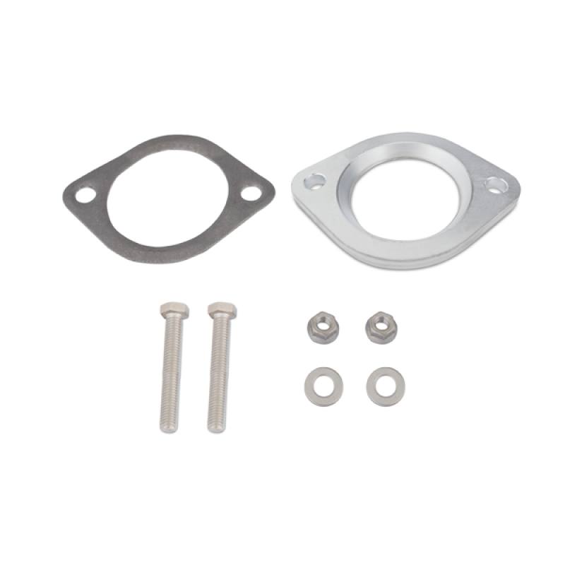 Mishimoto exhaust adapter with included 3-inch 2-bolt flange gasket and stainless hardware