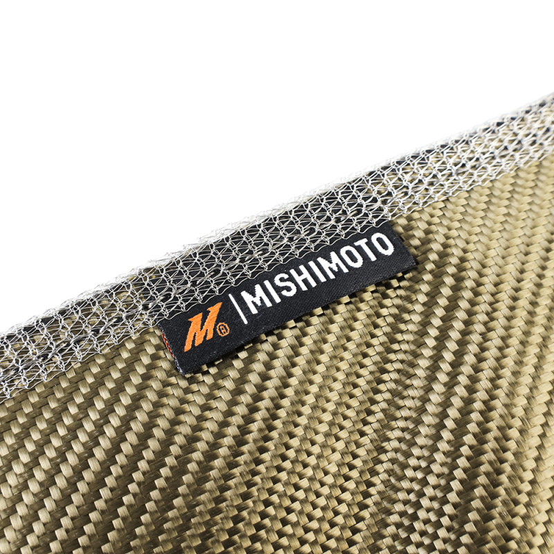 Close-up of Mishimoto MMTB-RAM-04 titanium turbo blanket construction