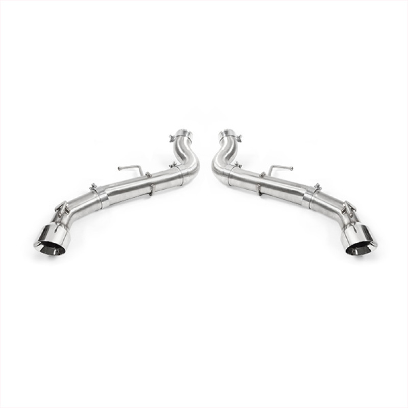304 stainless steel mandrel-bent piping of Mishimoto Race Axleback exhaust system