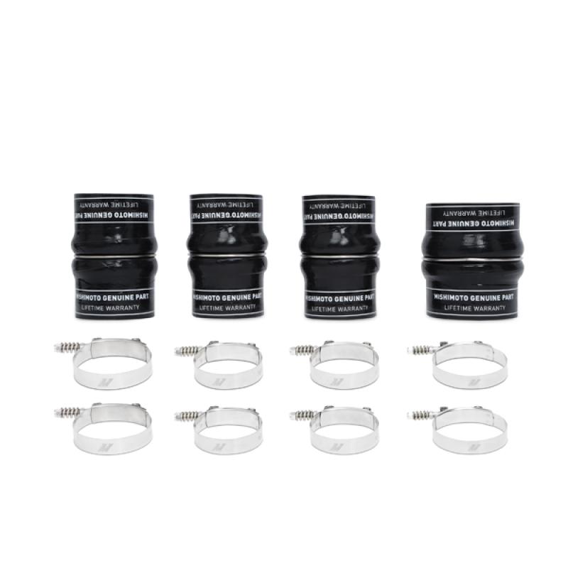 Mishimoto MMBK-RAM-10BK black silicone boot kit with DuraCore technology for 6.7L Dodge Cummins