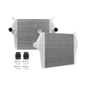 Mishimoto MMINT-RAM-03SL silver bar-and-plate intercooler for 2003-2009 Dodge Ram Cummins trucks