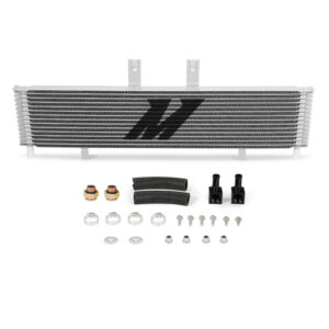 Mishimoto MMTC-DMAX-06SL silver transmission cooler for Chevrolet/GMC 6.6L Duramax LBZ/LMM 2006-2010