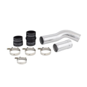 Mishimoto polished aluminum hot-side intercooler pipe kit for 2011+ Ford 6.7L Powerstroke trucks