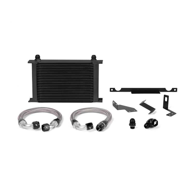 Mishimoto oil cooler kit mounting brackets and hardware for direct-fit Evolution installation