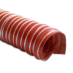 Mishimoto MMHOSE-D2 red silicone Heat Resistant Ducting, 12 FT length