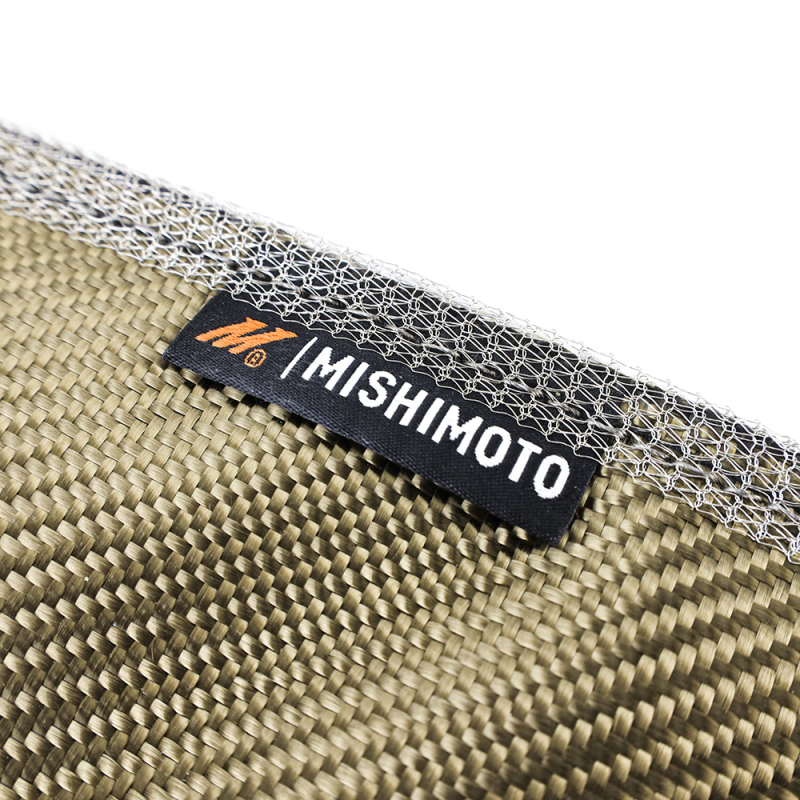Titanium turbo blanket by Mishimoto, part number MMTB-F2D-03, forced induction component