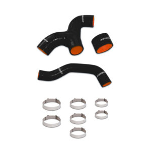 Mishimoto MMHOSE-SUB-INTBK black silicone intercooler hose kit for Subaru WRX