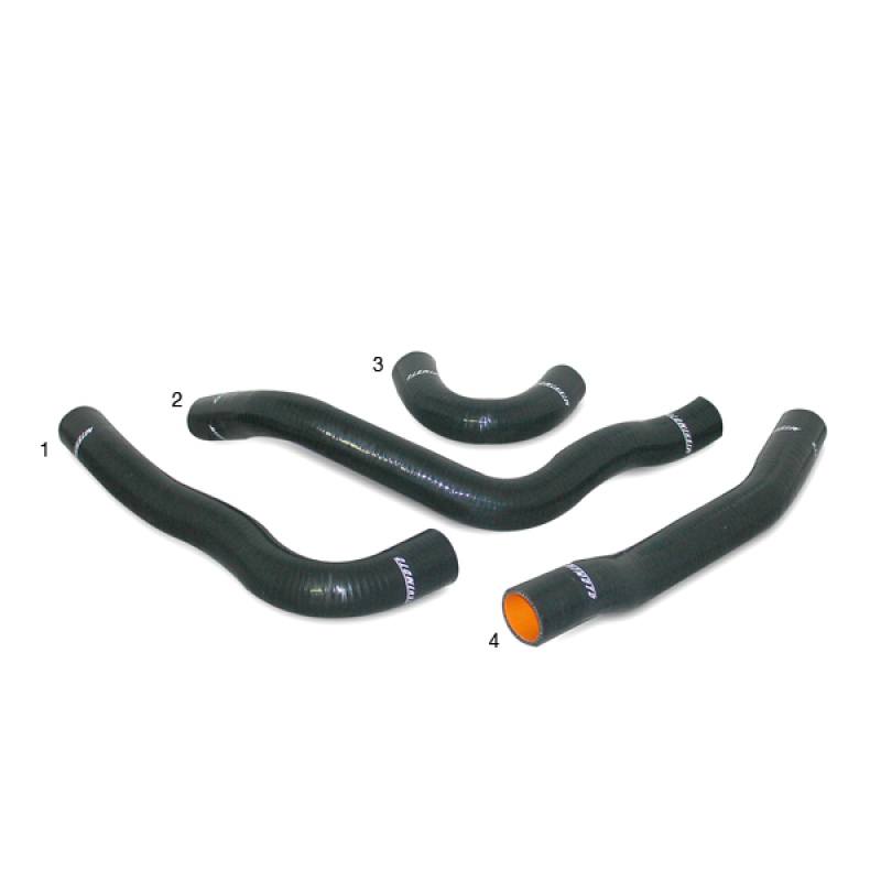Dual-layer silicone hose with heat-resistant embedded fibers for Evolution X cooling system