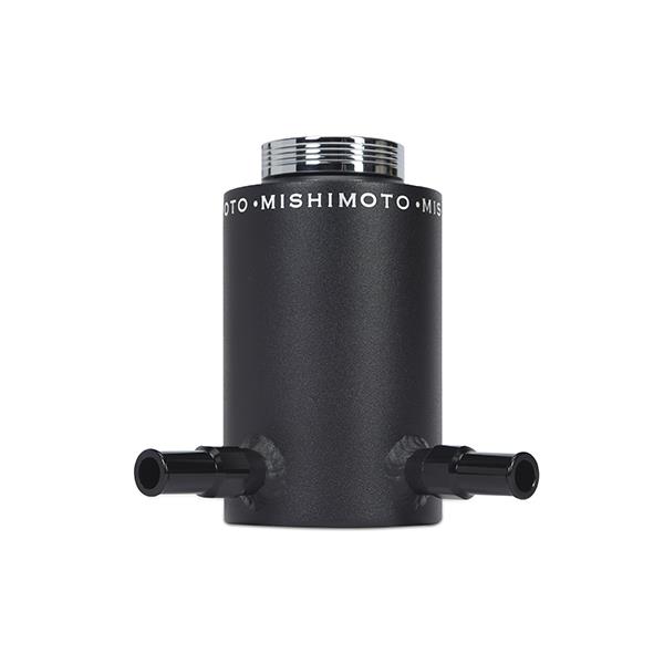 Durable aluminum construction of Mishimoto power steering reservoir