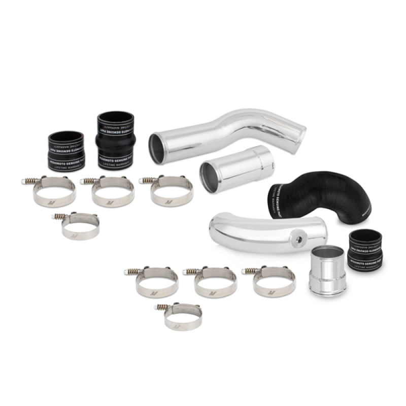 Mishimoto MMICP-F2D-11KBK polished aluminum intercooler pipe and boot kit for 6.7L Powerstroke