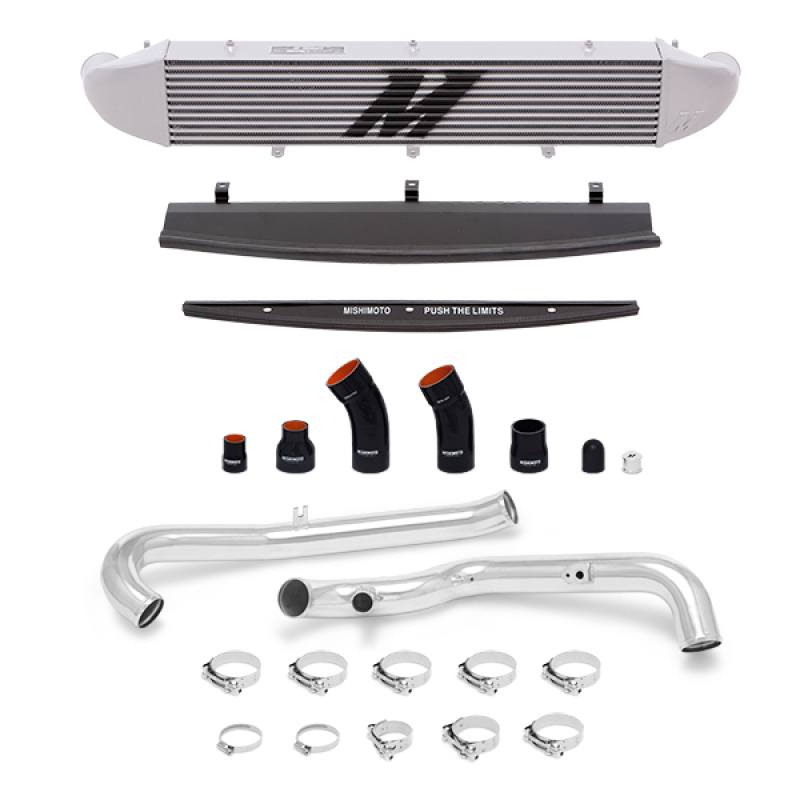 Silicone couplers and stainless steel T-bolt clamps included with Fiesta ST intercooler kit