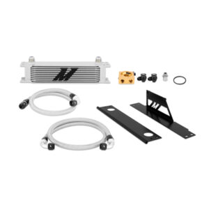 Mishimoto Direct-Fit Oil Cooler Kit for Subaru WRX/STI with 10-row stacked-plate cooler core
