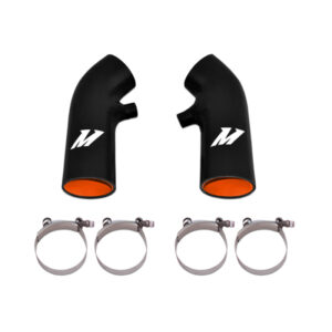 Mishimoto black silicone air intake hose kit for 2009-2020 Nissan 370Z, part number MMHOSE-370Z-09AIBK