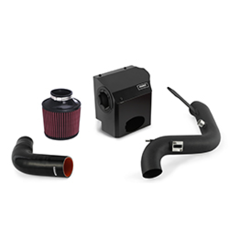 Mishimoto Ford Fiesta ST performance air intake installed in 2014-2015 engine bay