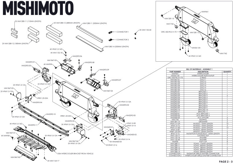 Mishimoto High-Mount Intercooler Kit | 2021-2024 Bronco 2.3L EcoBoost - Image 10
