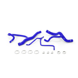 Mishimoto blue silicone radiator hose kit for Chevrolet Camaro 2.0T HD Cooling Package