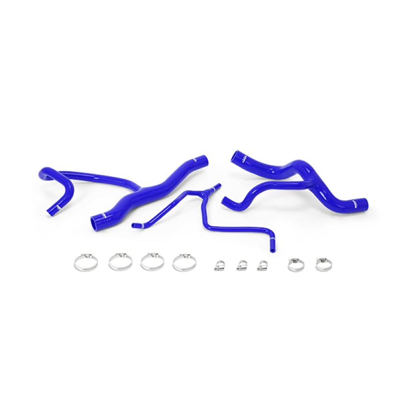 Mishimoto blue silicone radiator hose kit for Chevrolet Camaro 2.0T HD Cooling Package