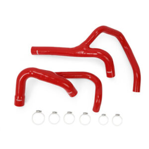 Mishimoto 6.7L Cummins Silicone Coolant Hose Kit MMHOSE-RAM-13RD in red for 2013-2014 Ram trucks