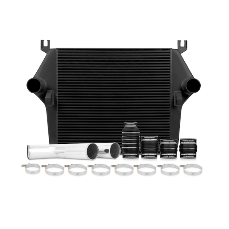 Mishimoto black bar-and-plate intercooler kit for 2007.5-2009 Dodge Ram 6.7L trucks