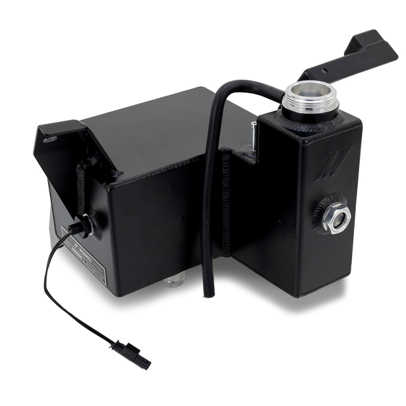 Black aluminum degas tank by Mishimoto for 2019+ Ram 6.7L