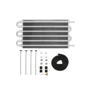 Mishimoto Universal Transmission Fluid Cooler MMTC-TF-1275 measuring 12 x 7.5 x 0.75 inches