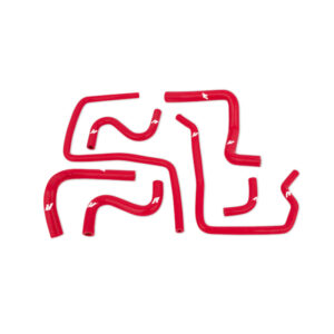 Mishimoto MMHOSE-SUB-ANC4RD red silicone ancillary hose kit for 2.5L turbo Subaru Impreza WRX/STI