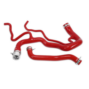 Mishimoto MMHOSE-DMAX-11RD red silicone coolant hose kit for 6.6L Duramax LML