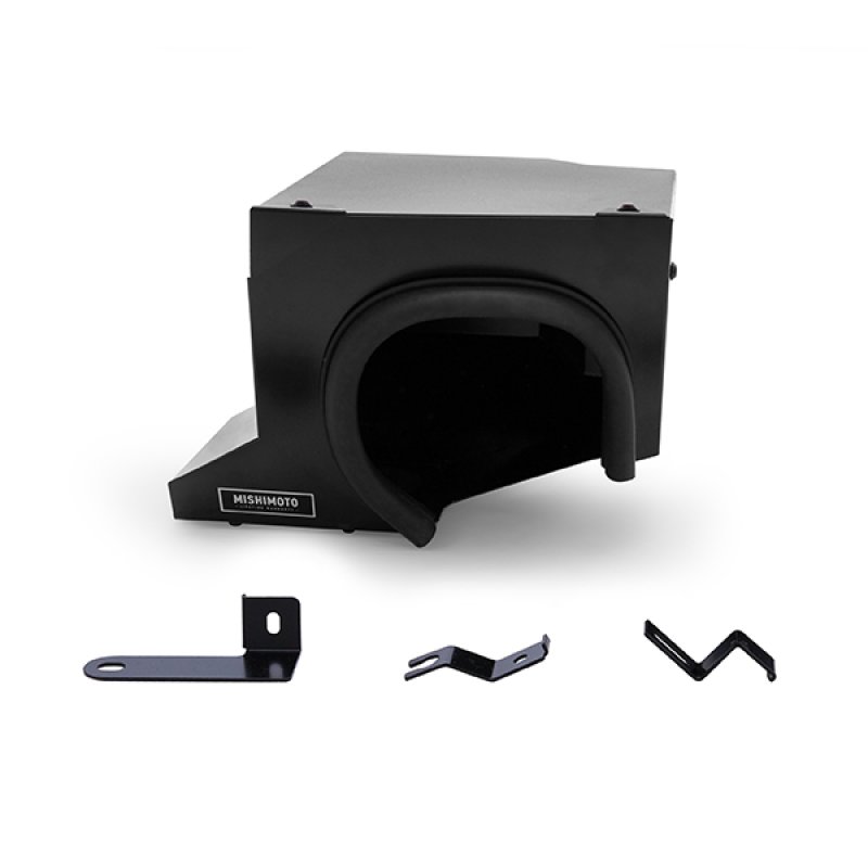 Mishimoto MMAI-RS-16WBK cold air intake installed showing direct-fit bolt-in design for Focus RS